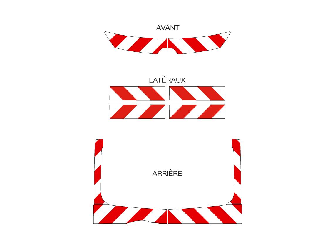 Pre-cut chevron kit Class B RENAULT TRAFIC 2021-...